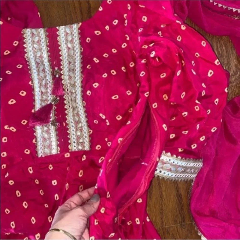 Pink  Indian  outfit - Picture 6 of 9